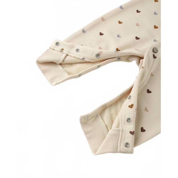 NEW RYLEE + CRU kids button down jumpsuit in beige - Picture 2 of 4